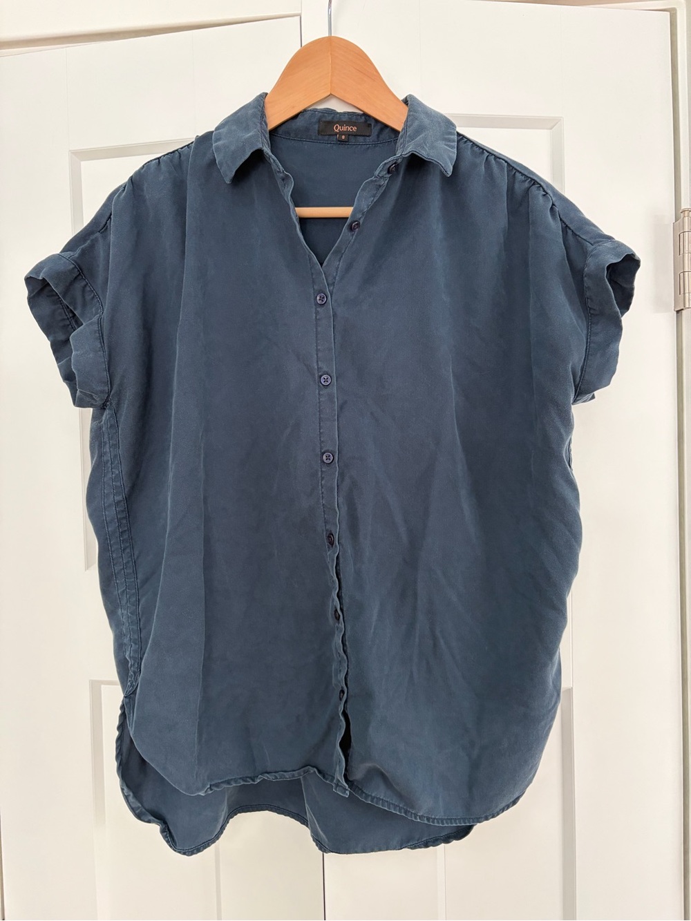 Quince Women’s Tencel Vintage Wash Camp Shirt